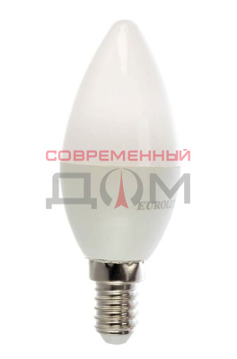 Лампа светодиодная Eurolux LL-E-C37-6W-230-2,7K-E14